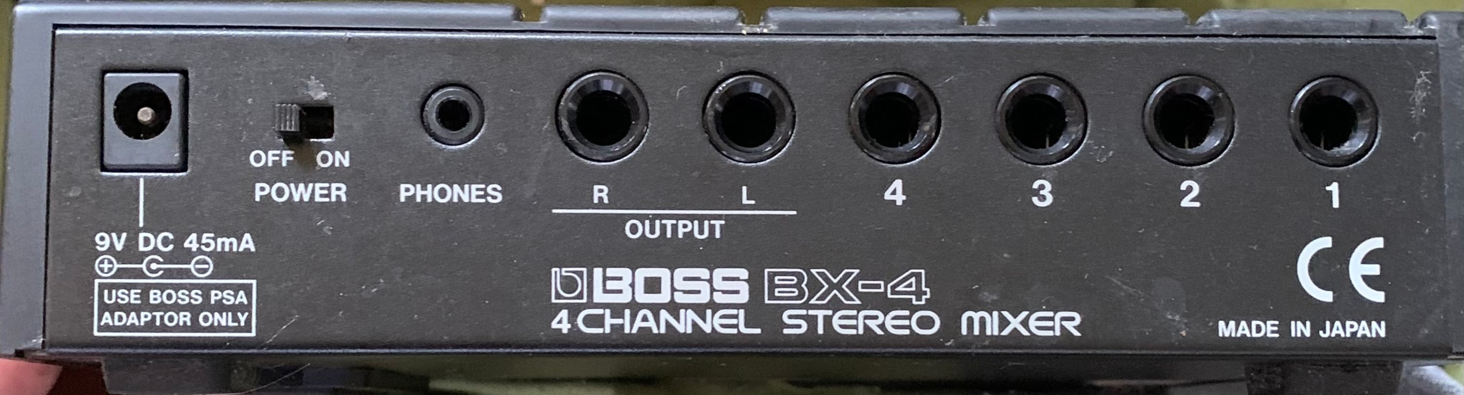 BOSS BX-4 4ch ステレオ・アナログミキサー | Cat Holic Record