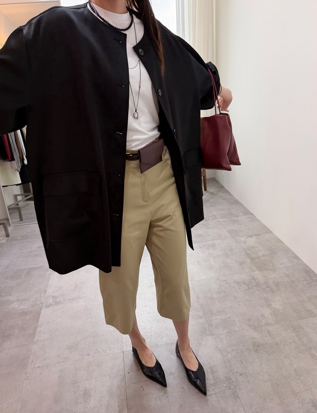 【26aw】Satin Single Jacket_2colors