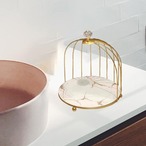 鳥かご風 化粧品 収納ラック ジュエリー 香水 ディスプレイ ラック バス アメニティ ドレッシングテーブル ステンレススチール デスクトップ ブラケット バスルーム ライト 高級 ラックボックス おしゃれ 可愛い インテリア