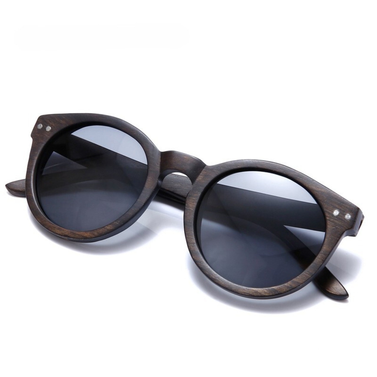 Wood Boston Round Sunglasses / ウッド ボストン ラウンド サングラス