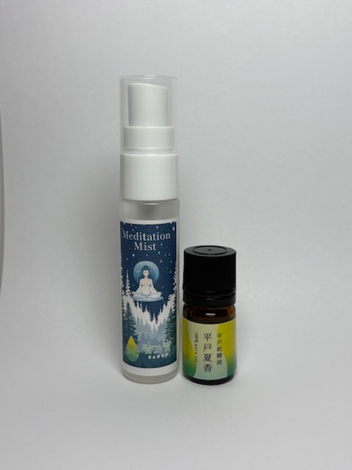 Meditation Mist（ヨガ・瞑想ミスト）＆平戸夏香精油5ml セット | 香乃音-kanon-