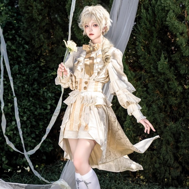 王子系ロリータ 王子系 皇子系 少年装 男装 セットアップ prince 上品 概念コーデ コスチューム イベント｜天使と悪魔