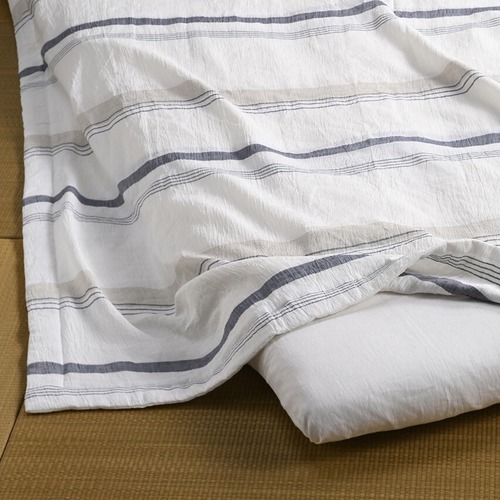 近江ちぢみ 本麻ケット【極涼～ごくりょう～トルヴェ】　小ぶりなシングル（135×185ｃｍ）