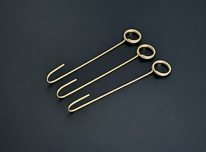 BRASS （真鍮）のリングクリップ フック 3pcs