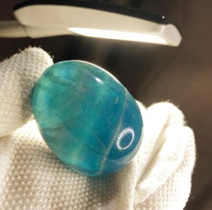 119 たまご ブルーグリーングラデーションフローライトたまご