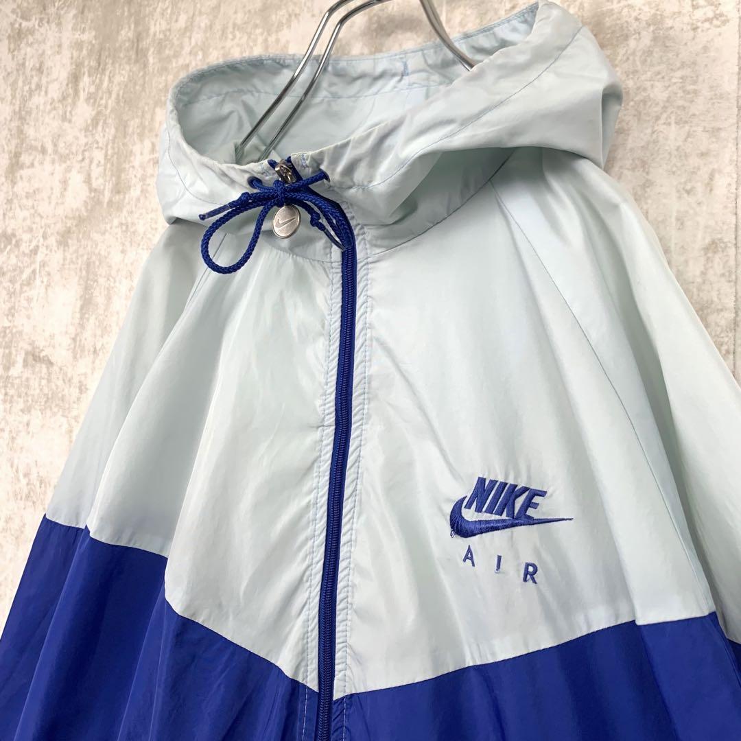 【NIKE】ナイキ 00s ナイキ フーデッドナイロンJKT バイカラー