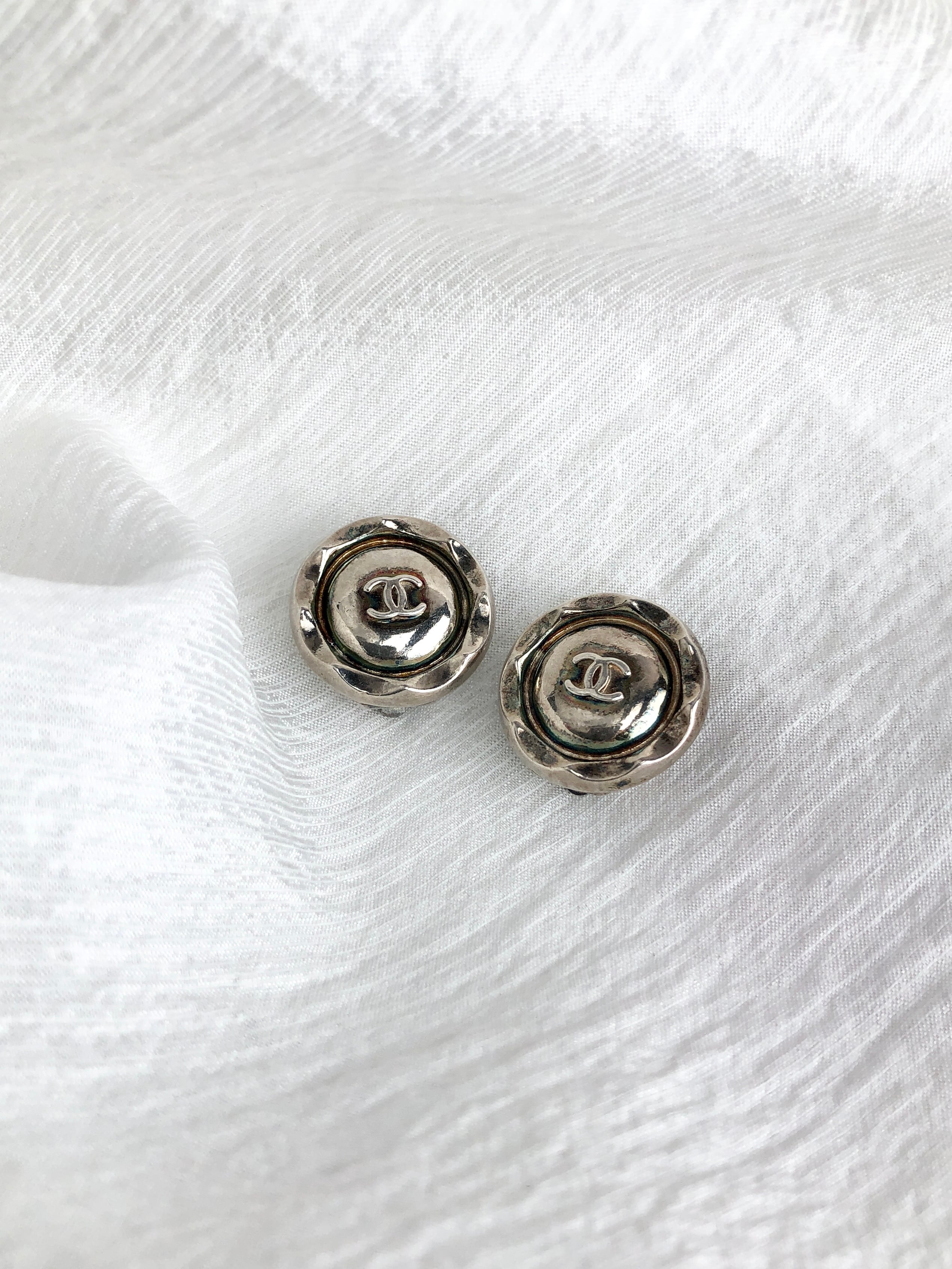 CHANEL シャネル イヤリング シルバー ココマーク vintage CHANEL シャネル イヤリング シルバー ココマーク vintage