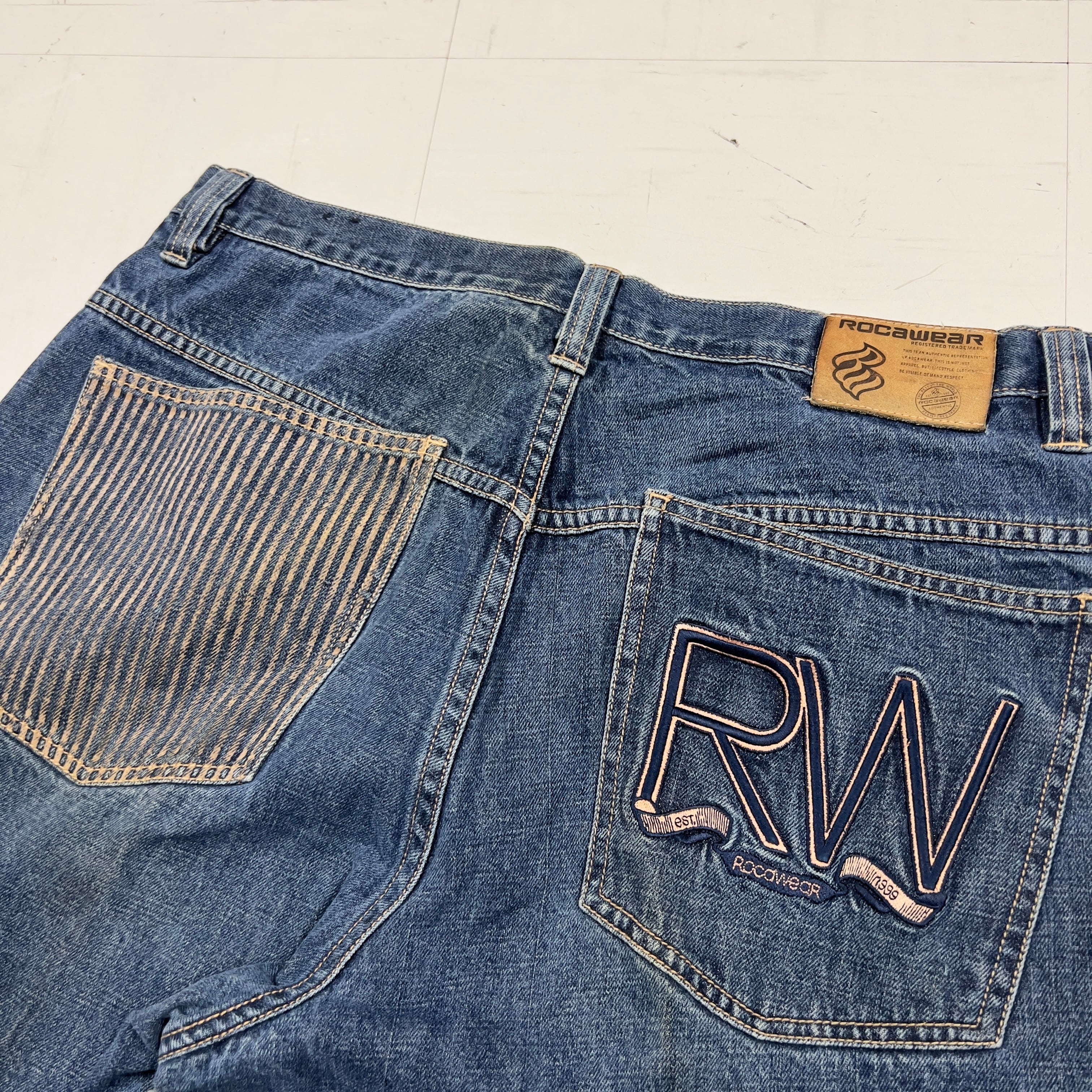 ROCAWEAR デニムパンツ　B系　ロカウェア　W38