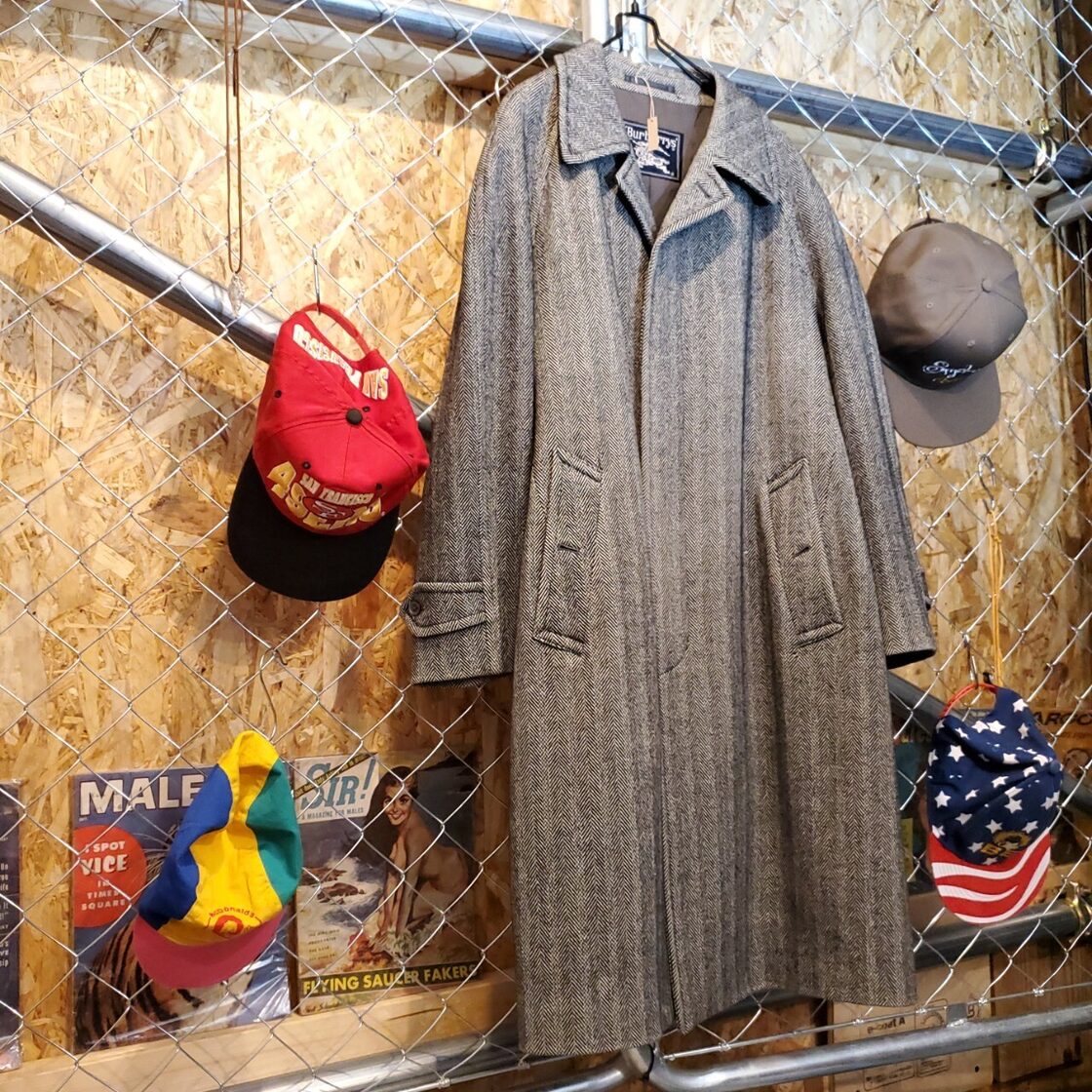 Burberrys バーバリー 90s シェブロン柄 バルマカーンコート ステン 
