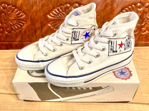 converse（コンバース） ALL STAR CARGO STAMP（オールスター カーゴスタンプ ）白 ハイカット 19cm 90s USA ⑩