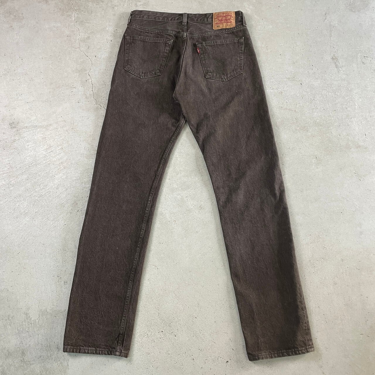 00年代 スペイン製 Levi's ユーロリーバイス 501 ブラウンデニムパンツ