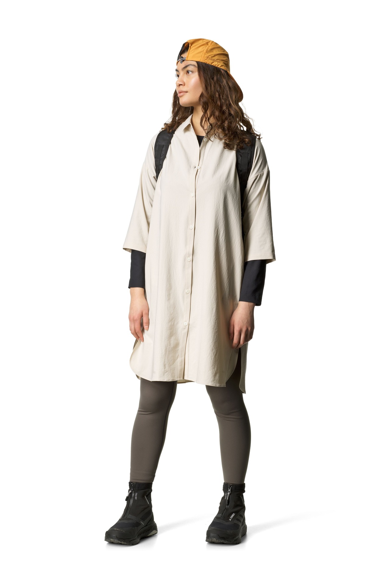 HOUDINI / Ws Route Shirt Dress / Foggy Mountain