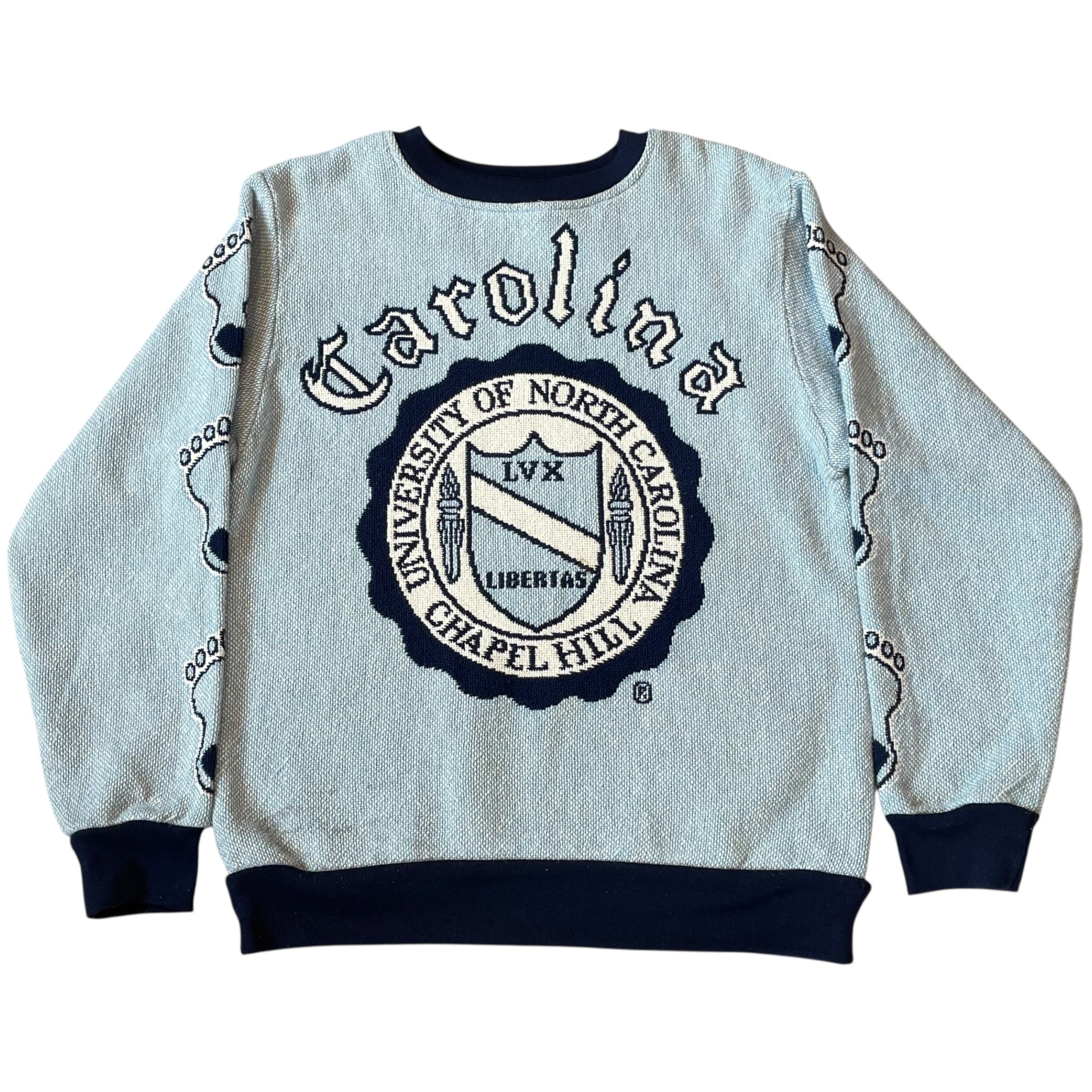 1980~90s RIDDLE & COCKRELL "Carolina" college design knit sweater