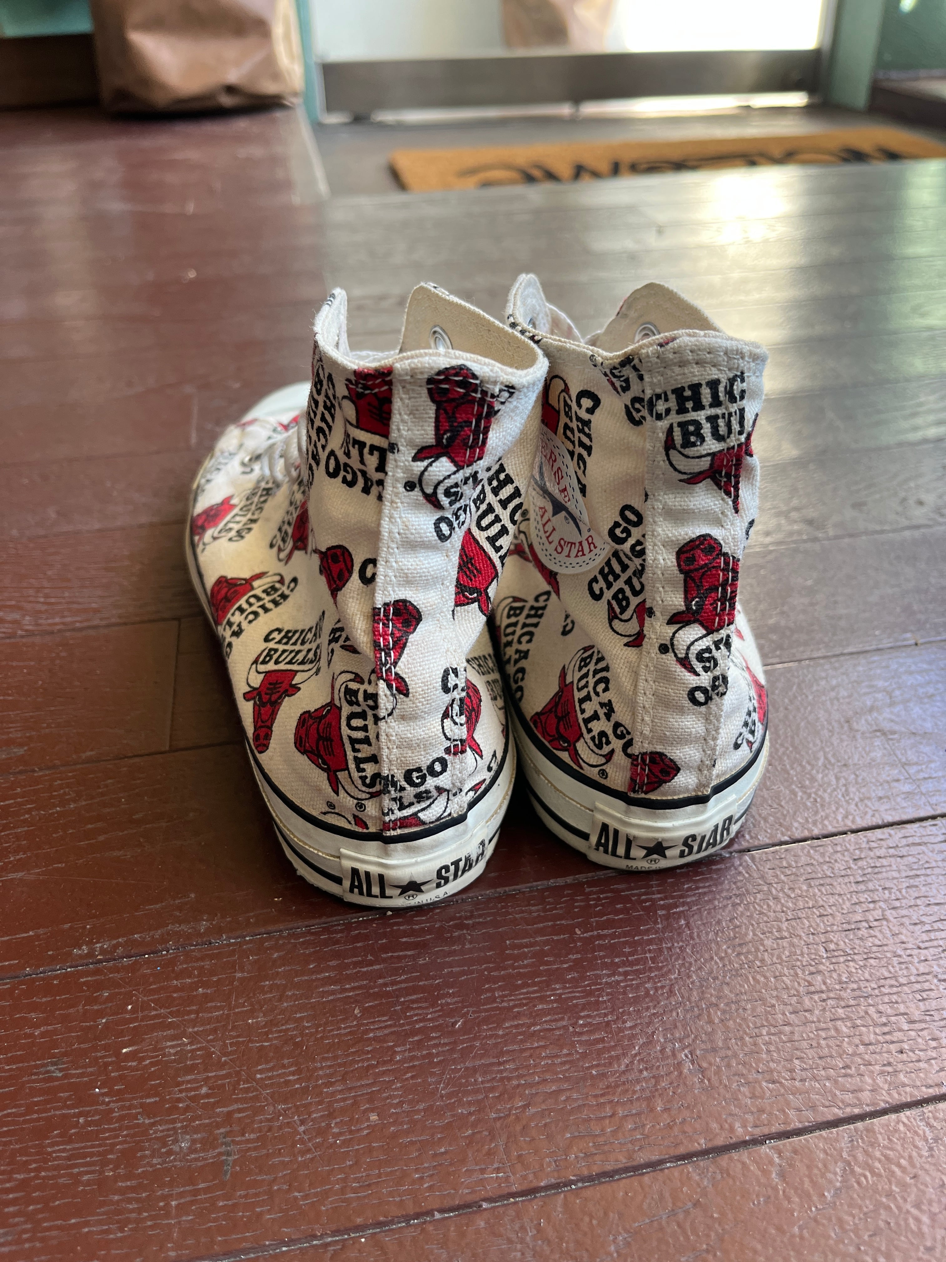 90's Chicago Bulls Chuck Taylor Hi Converse All Star 26.5 US8 ブルズ柄 オールスター | APPS GENERAL STORE 90's Chicago Bulls Chuck Taylor Hi Converse All Star 26.5 US8 ブルズ柄 オールスター | APPS GENERAL STORE