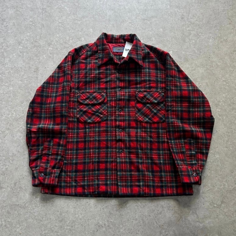 70s PENDLETON wool board shirt【仙台店】