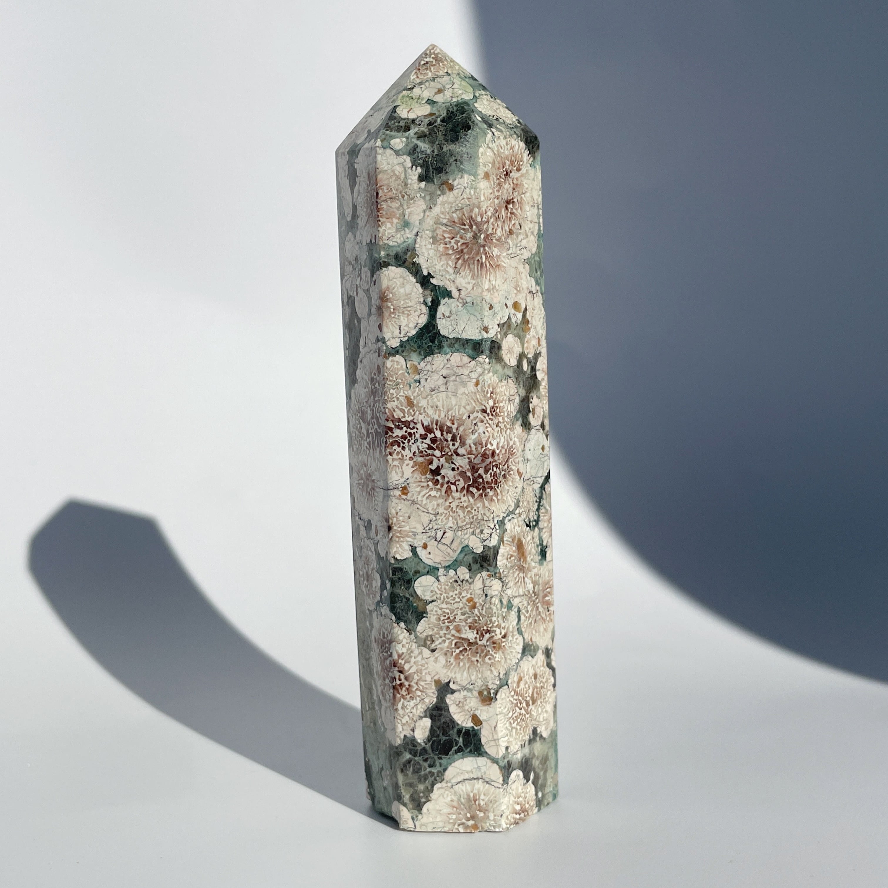 グリーンフラワージャスパー タワー02◇ Green Flower Jasper ◇天然石