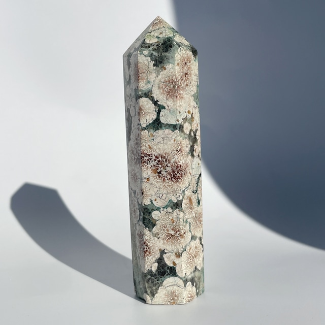 グリーンフラワージャスパー タワー02◇ Green Flower Jasper ◇天然石・鉱物・パワーストーン