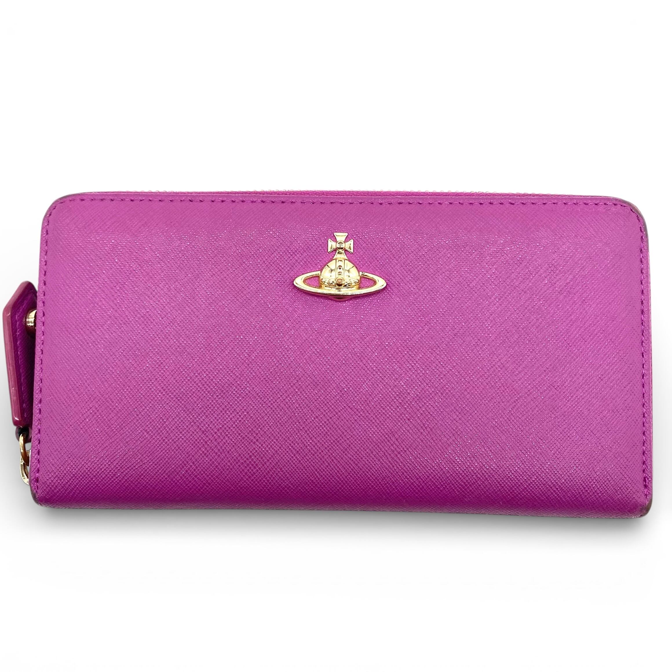 Vivienne Westwood Orb Long Wallet Zip Pink / ヴィヴィアンウエストウッド オーブ 長財布 ピンク