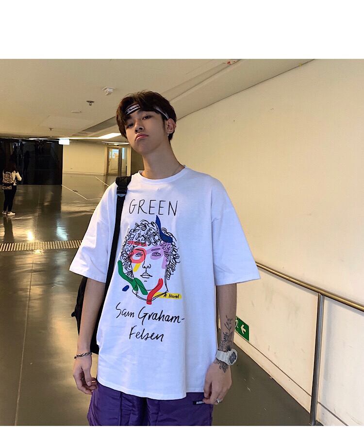 全3色 Tシャツ カットソー プリント カジュアル シンプル