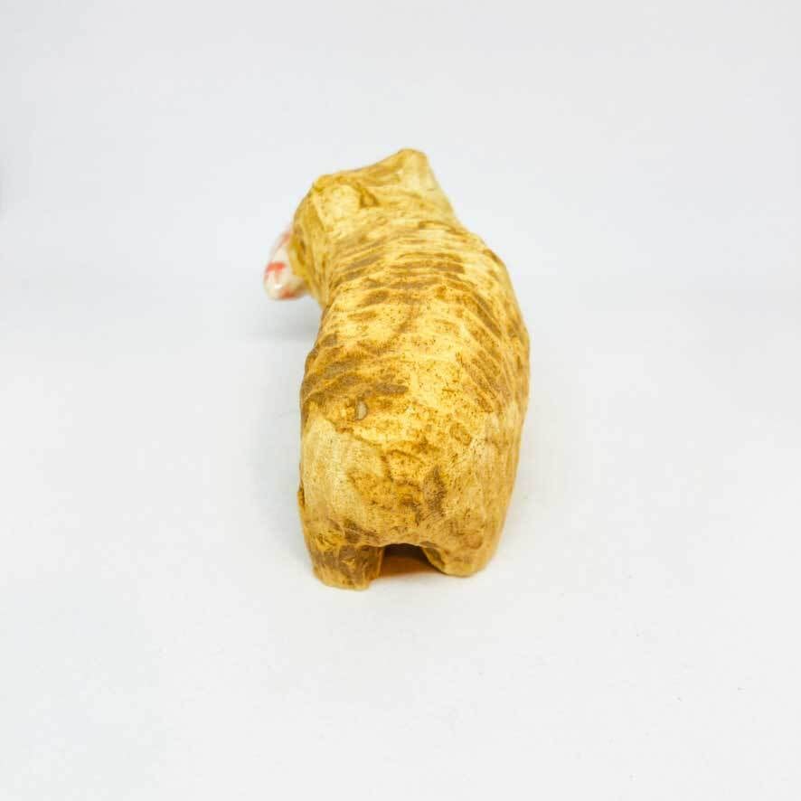 木彫り熊(クレープ)の置き物 / すずきたまみ / 陶芸作品