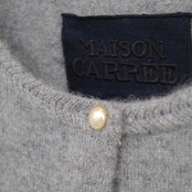 MAISON CARRÉE CASHMERE Blanchett CARDIGAN GRAY