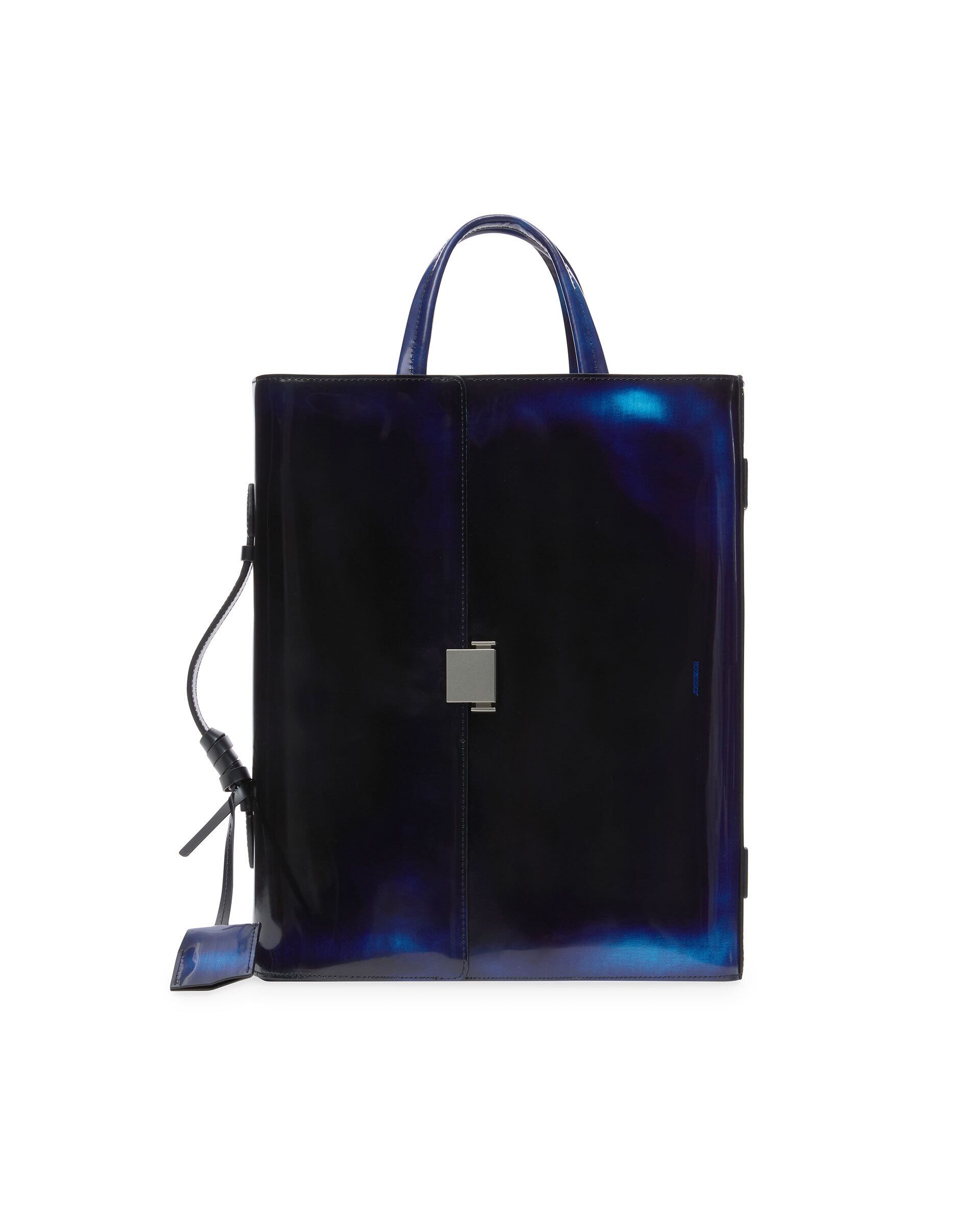 アーダーエラー　韓国発ブランド　ADERerror 新品　牛革　バッグ　黒 ADER ERROR】WIDE CRACKED SHOPPER BAG (ADERERROR/トートバッグ