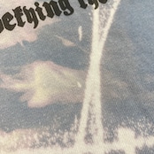【tshirts223】Lsize bleached T-SHIRTS Blue