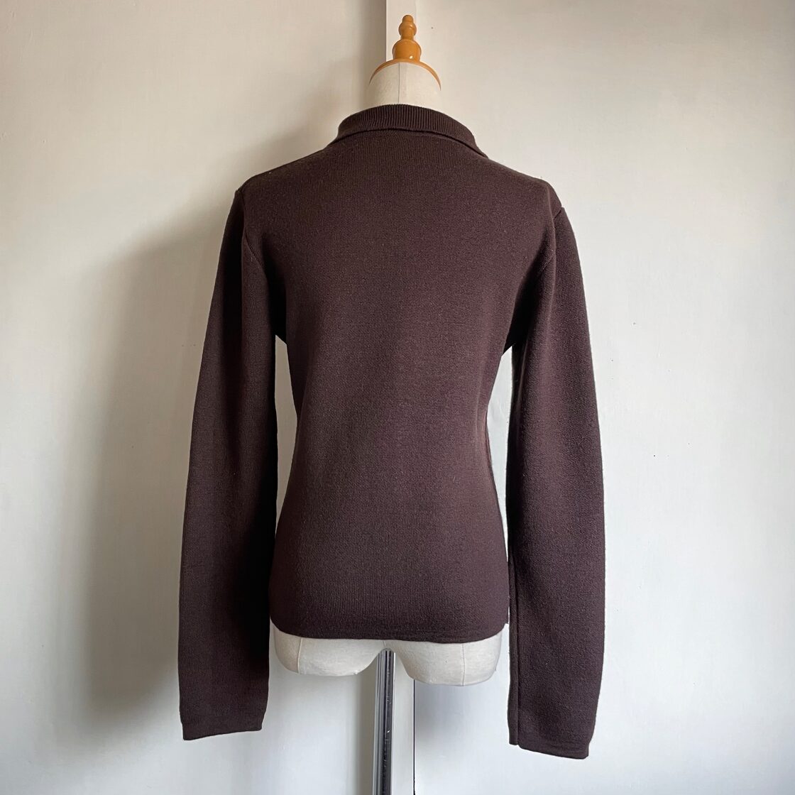 agnes b. dark brown cardigan 〈レトロ古着 アニエスベー ダーク 