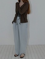 【新作5％OFF・3日間】Stripe Loose Summer Pants _2colors