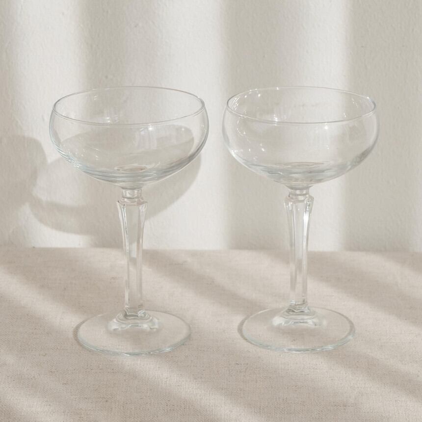 vintage wine glass 2types / ヴィンテージ クープグラス ワイン