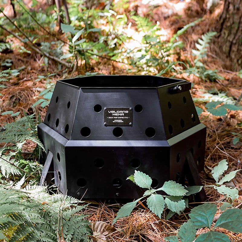 予約価格]ARBOR OUTDOOR / VOLCANO HEXA 焚き火台 | GOLDEN FOREST
