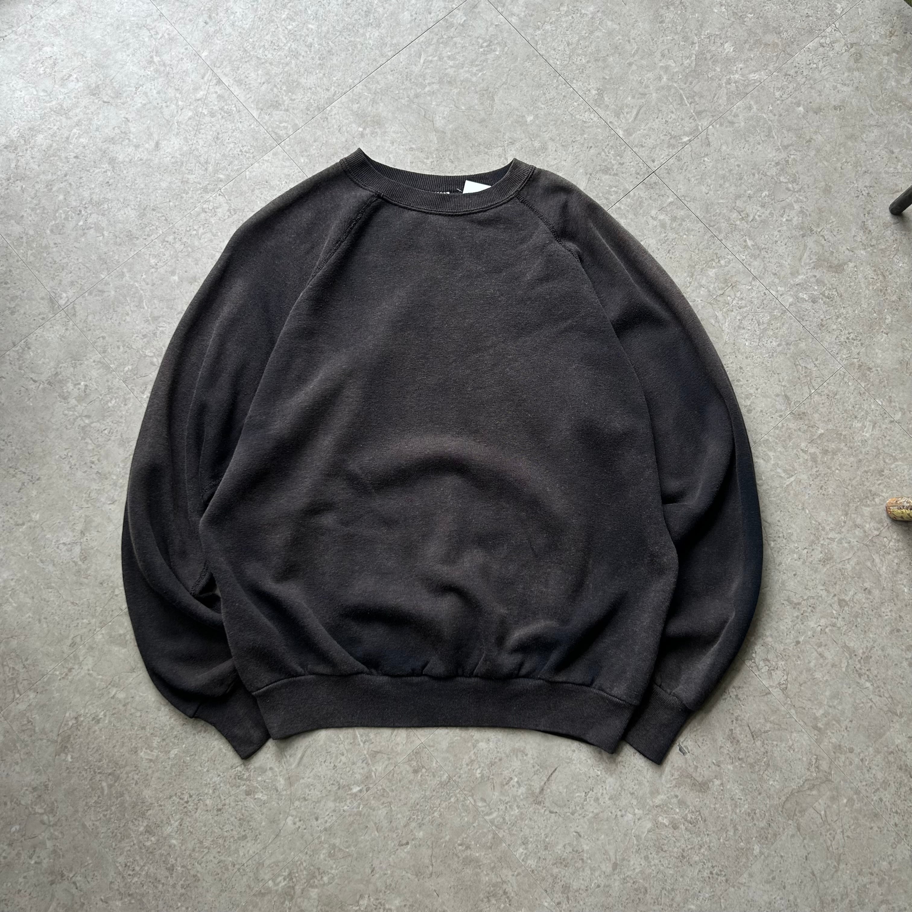 80s~ Unkown " good fade "plane raglan sweat【仙台店】