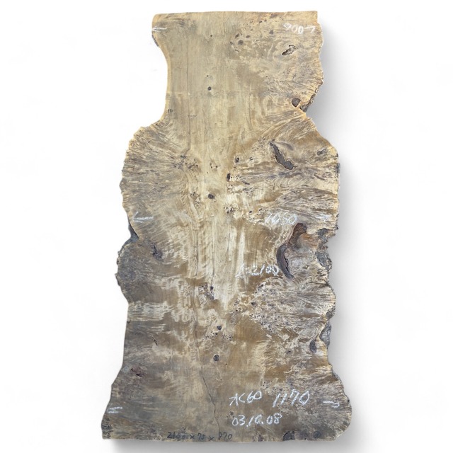 ポプラ　テーブル　2.100×900-1050-1170×75mm