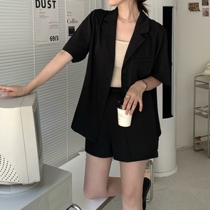 【韓国通販 dgo】single breasted suit jacket two-piece 2colors（B0820）