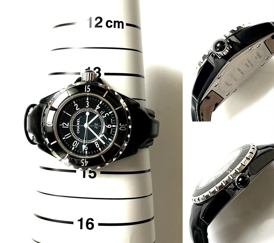 CHANEL シャネル J12 キャリバー 33MM レディース レザー ブラック