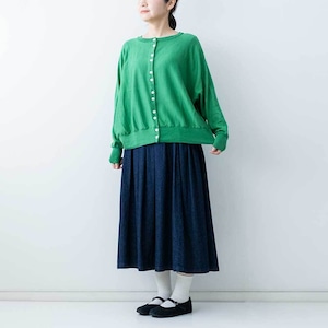 mao made CHOやわらかダブルボタン2WAYドルマンスリーブプルオーバー