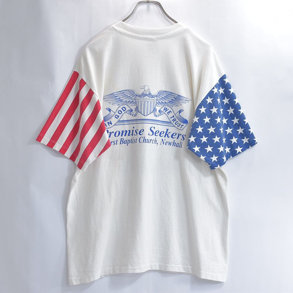 BOKJ バンド ラグ タペストリー 古着 ビートルズ 星条旗 アメリカ FMAA