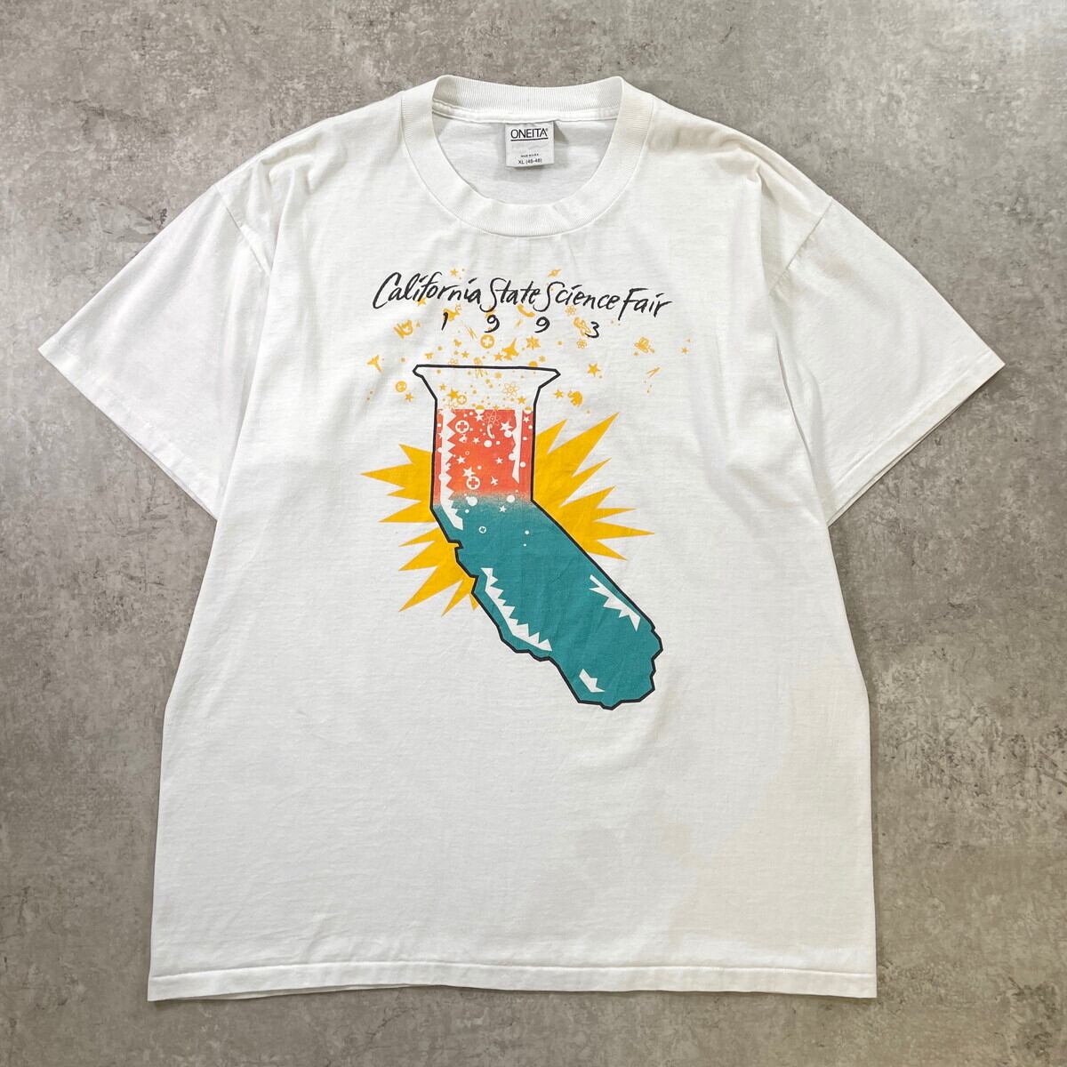 90年代 USA製 California State Science Fair 1993 アートプリントT