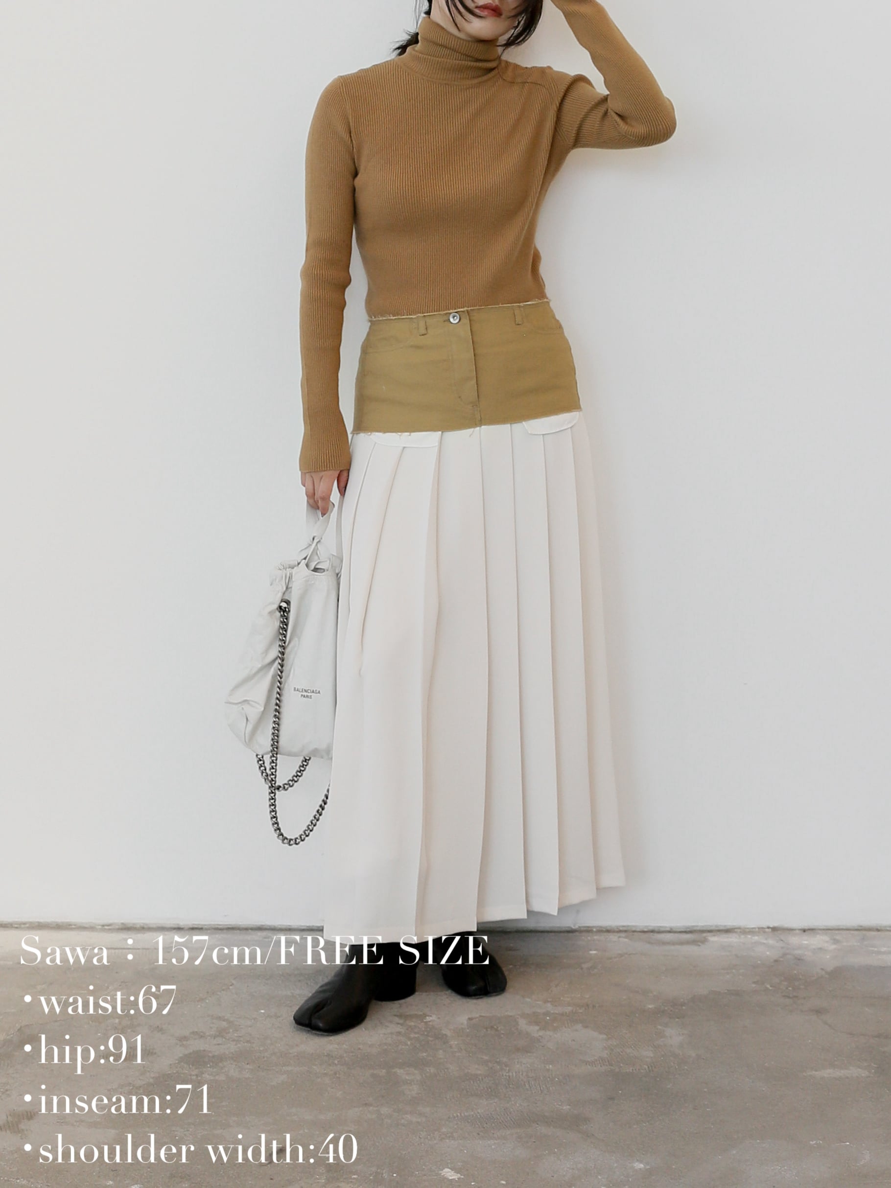 Exclusive Line】chino layered pleats skirt | Katrin TOKYO Exclusive Line】chino layered pleats skirt | Katrin TOKYO