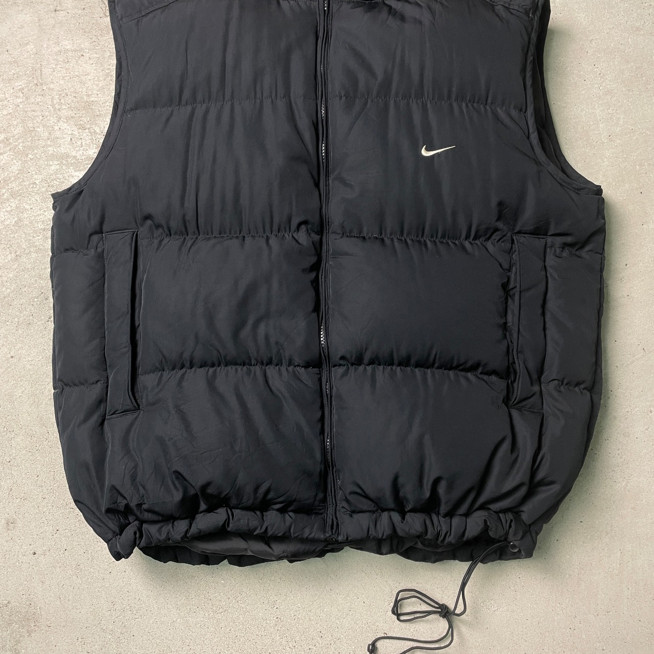 00年代 NIKE ナイキ ダウンベスト フード収納型 メンズL 古着 