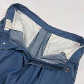 PAGELO パジェロ ツータック シャンブレー デニム パンツ 85/インディゴ メンズ
