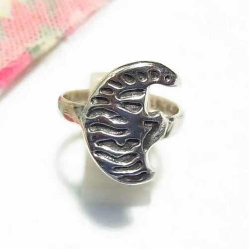 シルバー925製　クレセントのリング　サイズ10.5   アクセサリーのセール通販 11610S