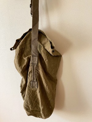 French Army linen duffle bag