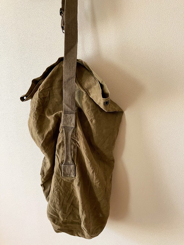 French Army linen duffle bag