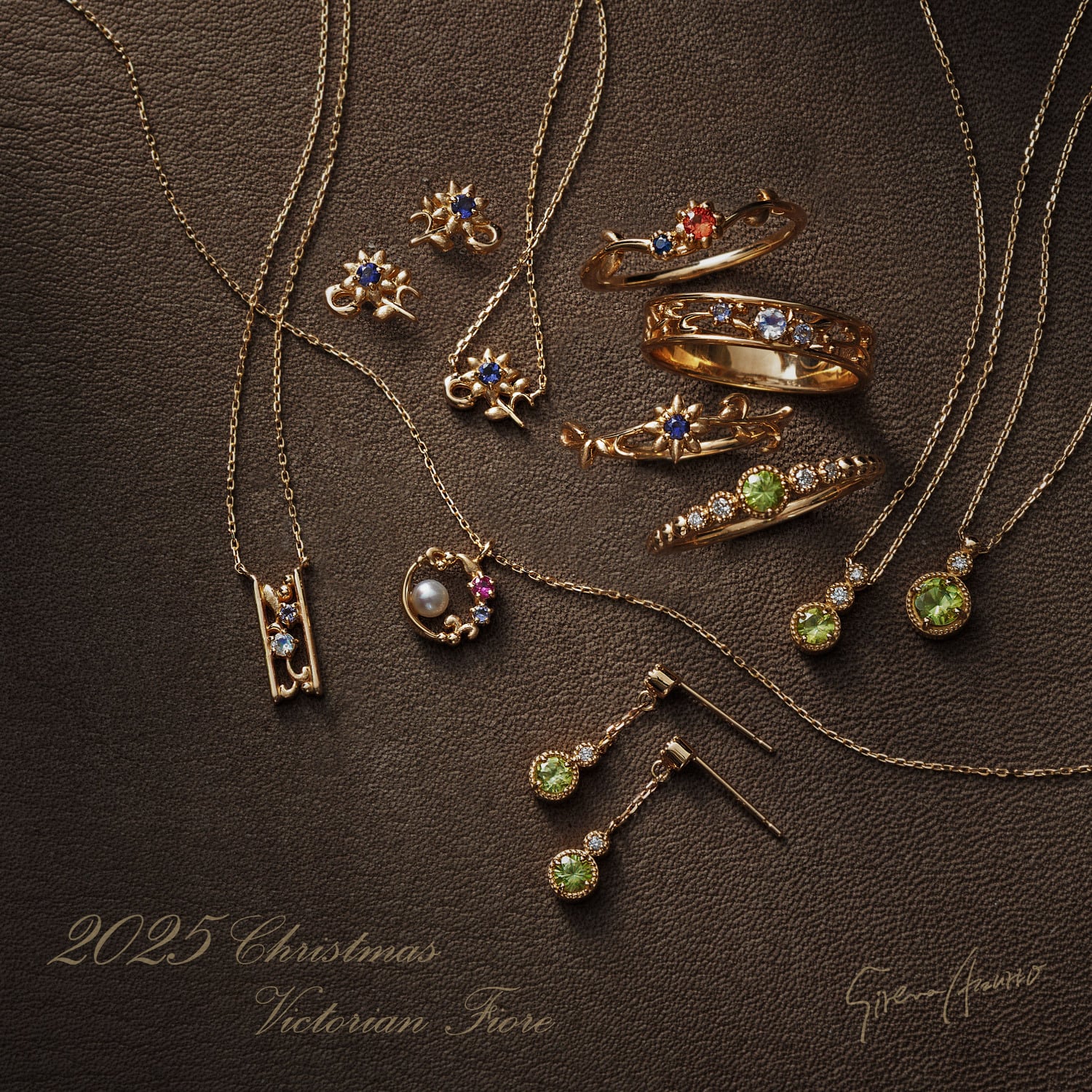 K10YG スフェーン/ダイヤモンド（0.04ct） ピアス | Sirena Azzurro