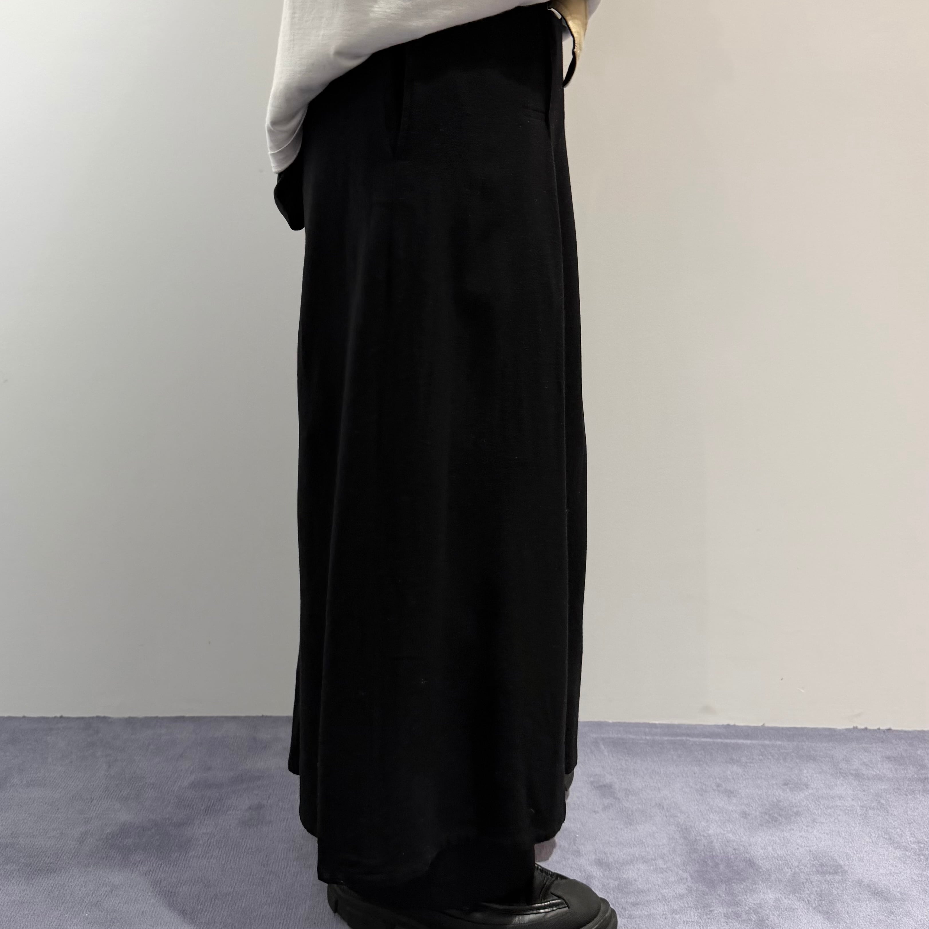 Yohji Yamamoto+NOIR スリット ロングスカート ヨウジヤマモト