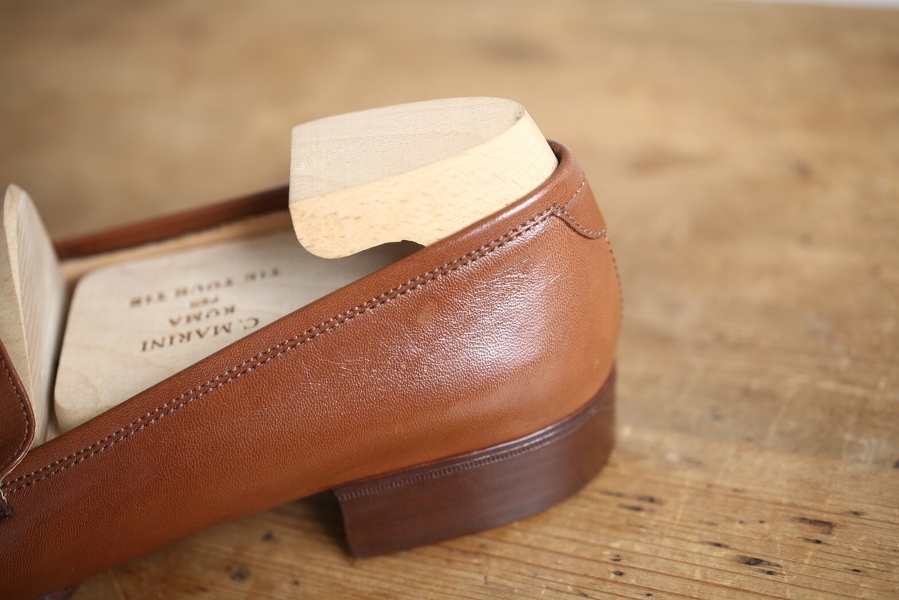 【Marini】イタリア最古の老舗 マリーニ ヴァンプローファー タイユアタイ別注 未使用 Size:42