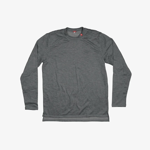 【AIRHOLE】 MENS THERMAL TOP WAFFLE FLEECE  / GREY ファーストレイヤー