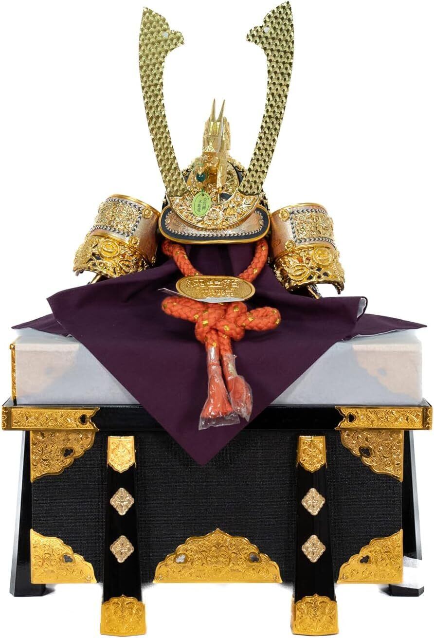 五月人形　兜　25号　本金箔厚金万葉　① 五月人形 25号兜 本金箔厚金 万葉