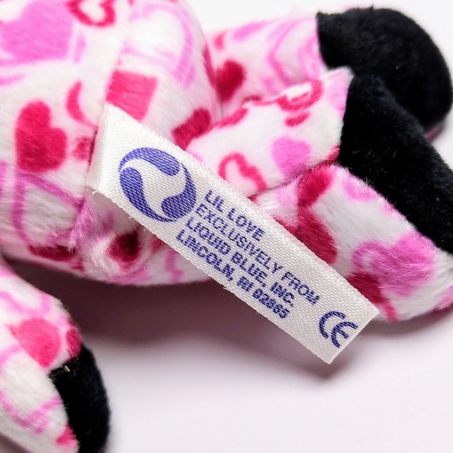 ☆DEADSTOCK / VINTAGE☆ 2001年製【 Grateful Dead(グレイトフルデッド)】5inch 5インチ / Bean Bear ビーンベア / ハート柄 / シリーズA / ベロなし 舌なし  / Lil Love リル・ラブ / 日本限定 JAPAN LIMITED〚アメリカン雑貨 アメトイ〛